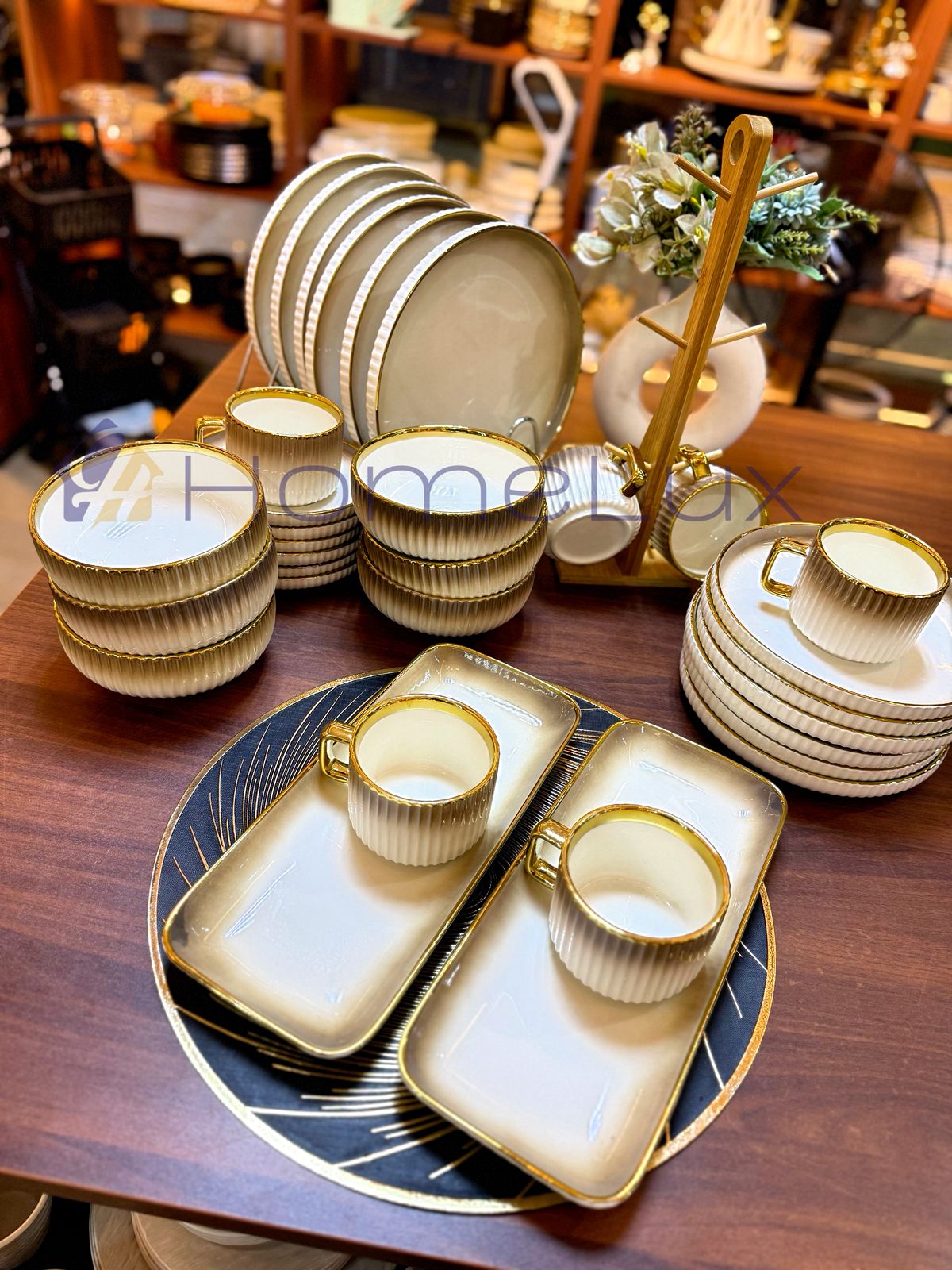 32pcs Porcelain Dinner Set (Elegant European Style) – 6 People