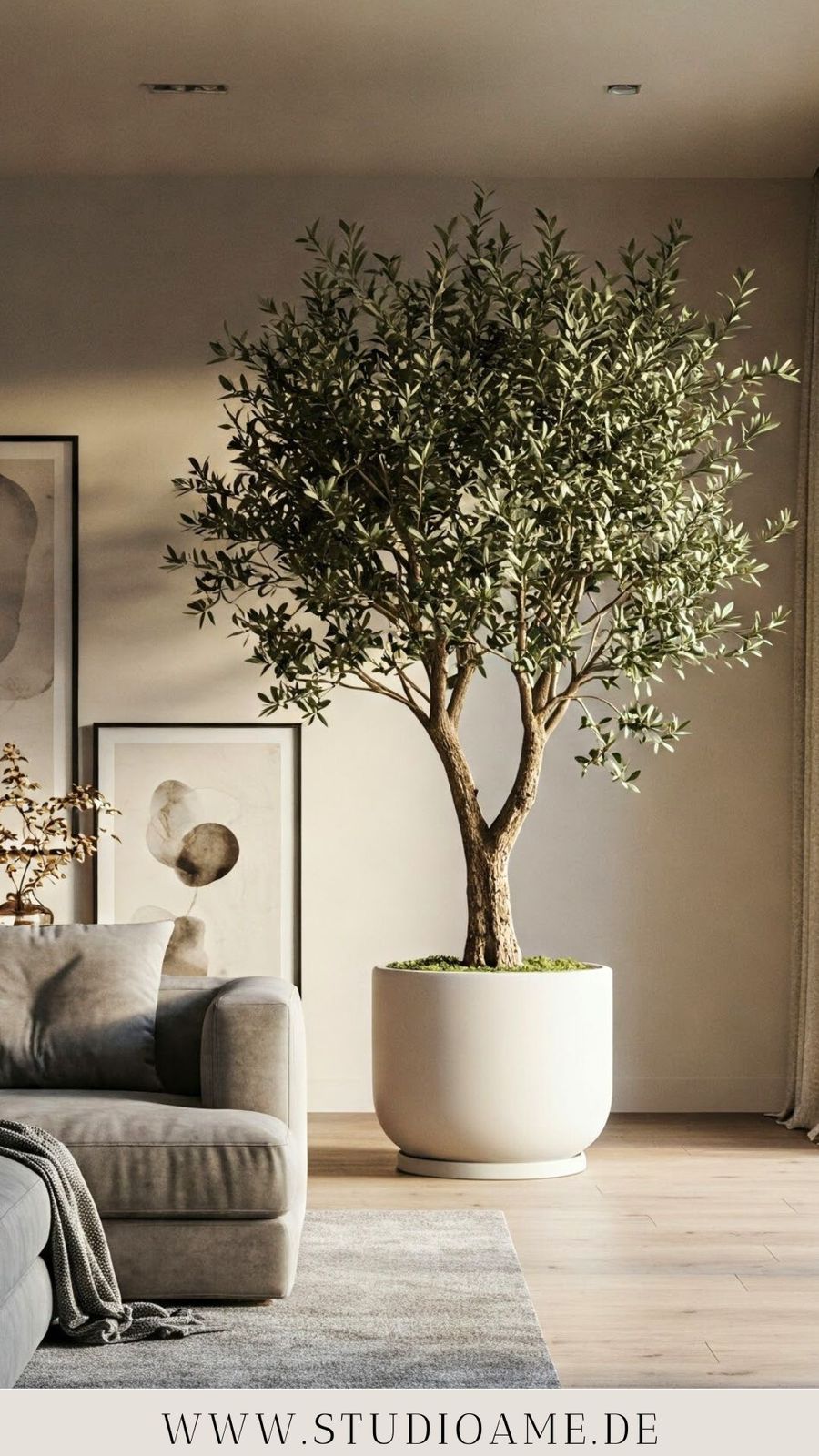 Large Artificial Olive Tree with Fruits – Real Touch 240cm