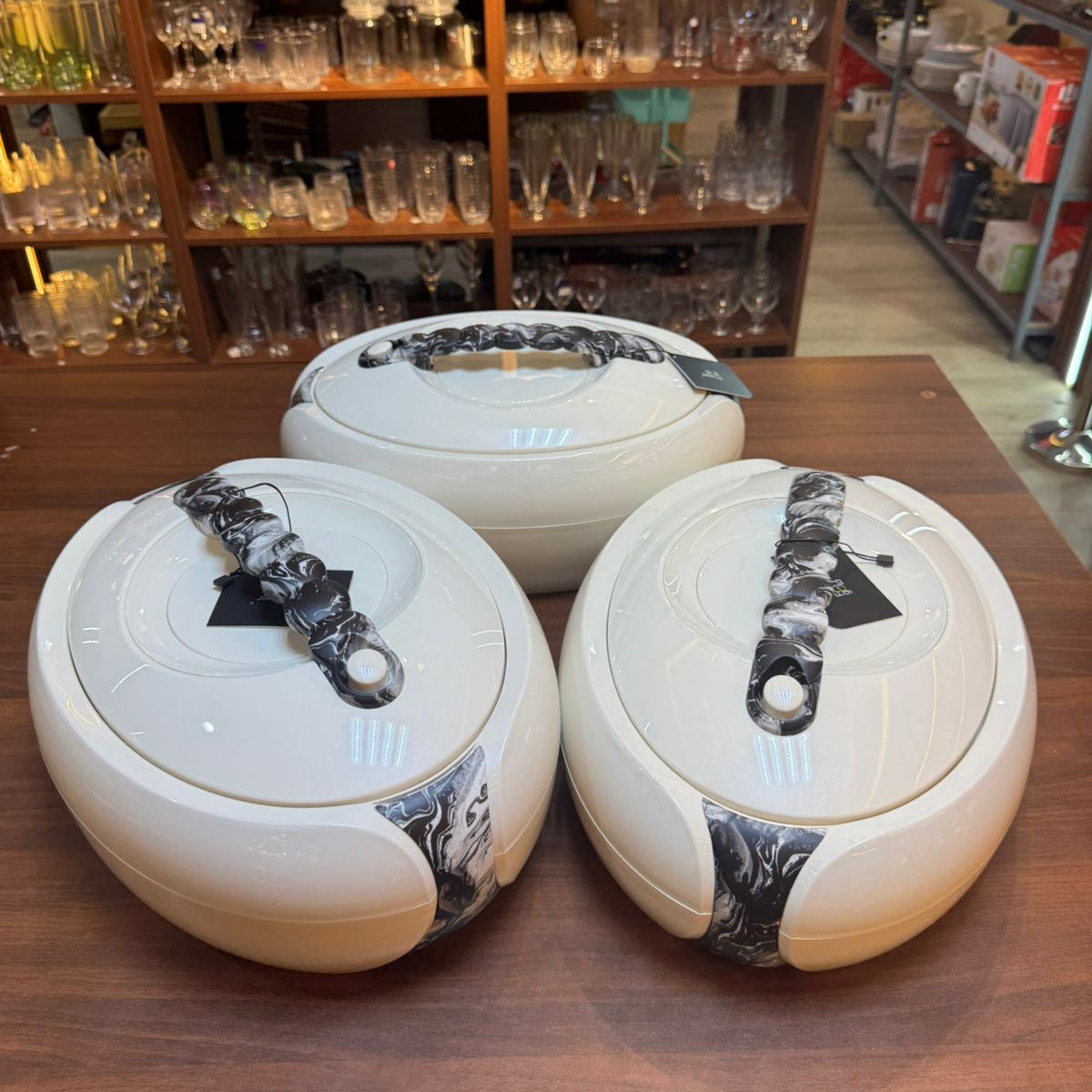 Forever Gold Insulated Hotpot Casserole Set 3pcs (4L 5L 6L)