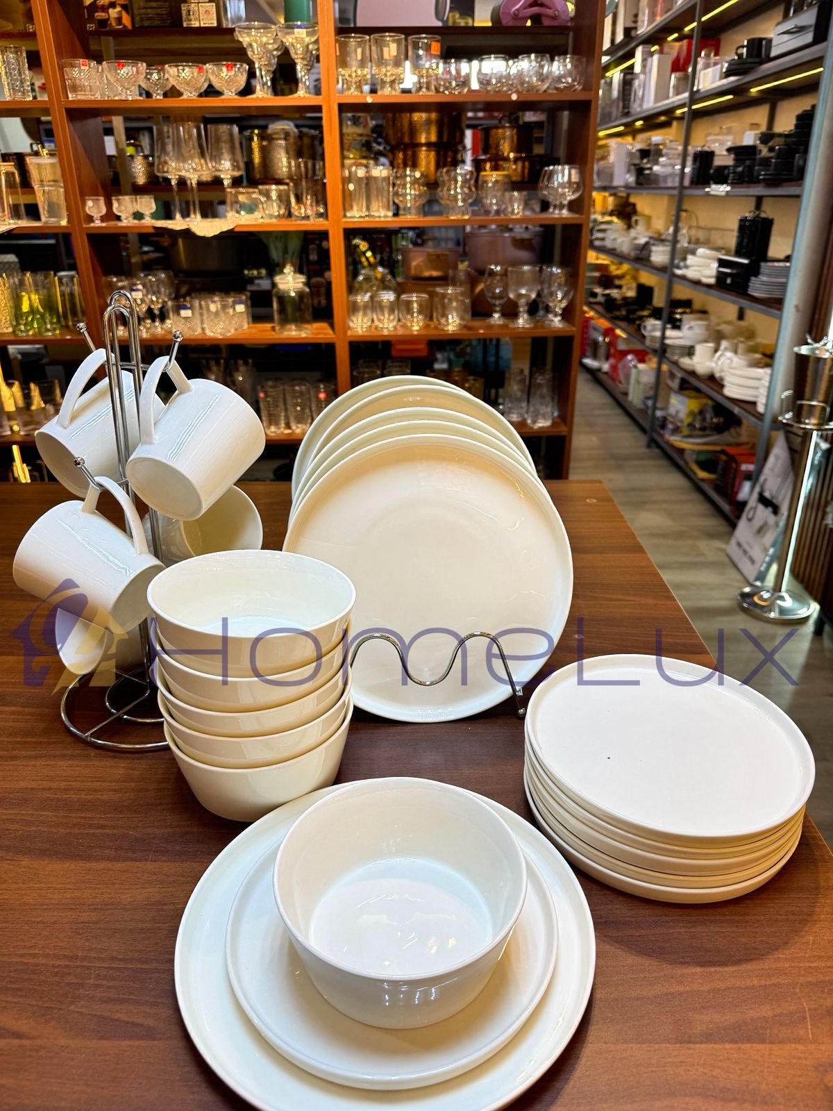 16-Piece Elegant Ceramic Dinner Set | Plates, Bowls & Cups Dining Set for 4