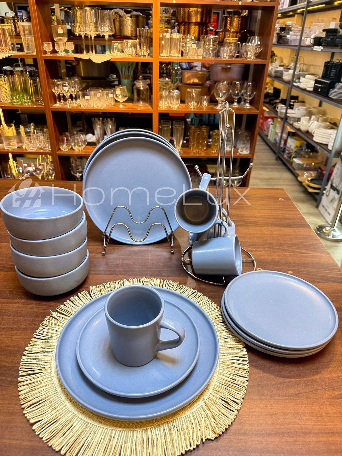 16-Piece Elegant Ceramic Dinner Set | Plates, Bowls & Cups Dining Set for 4