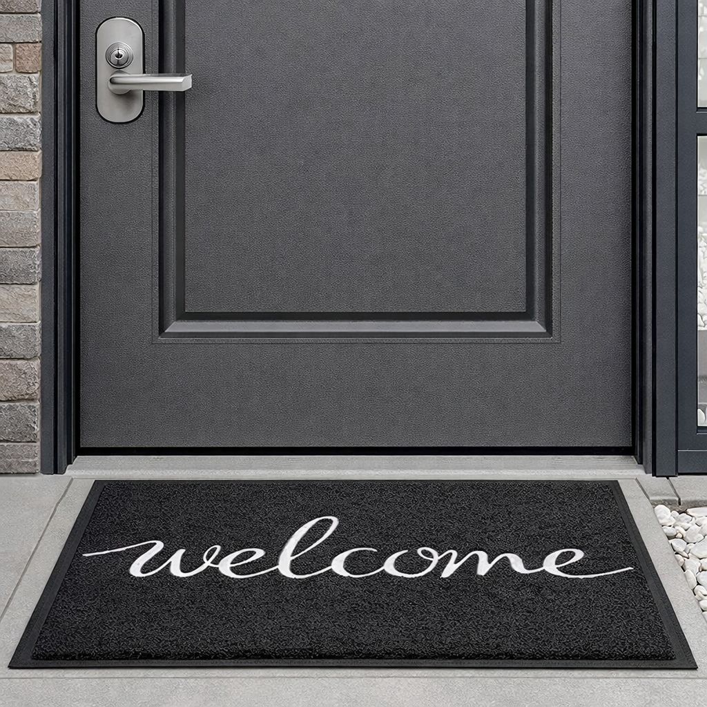 Welcome Door Mat 90x70cm | Non-Slip Indoor & Outdoor Entrance Mat
