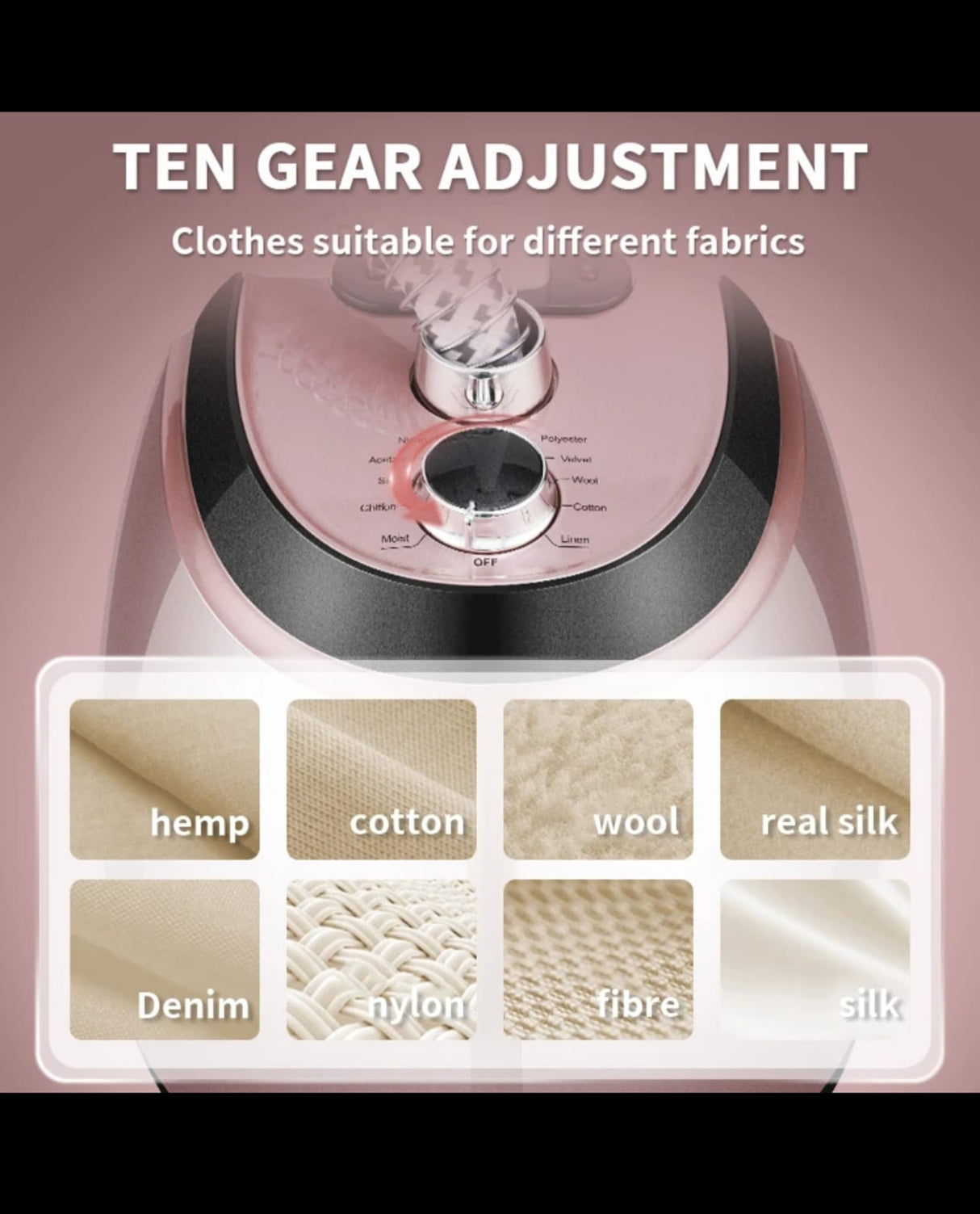 DSP Professional Standing Garment Steamer – Vertical Clothes Steamer with Hanger, Glove Board & Adjustable Pole, Kenya