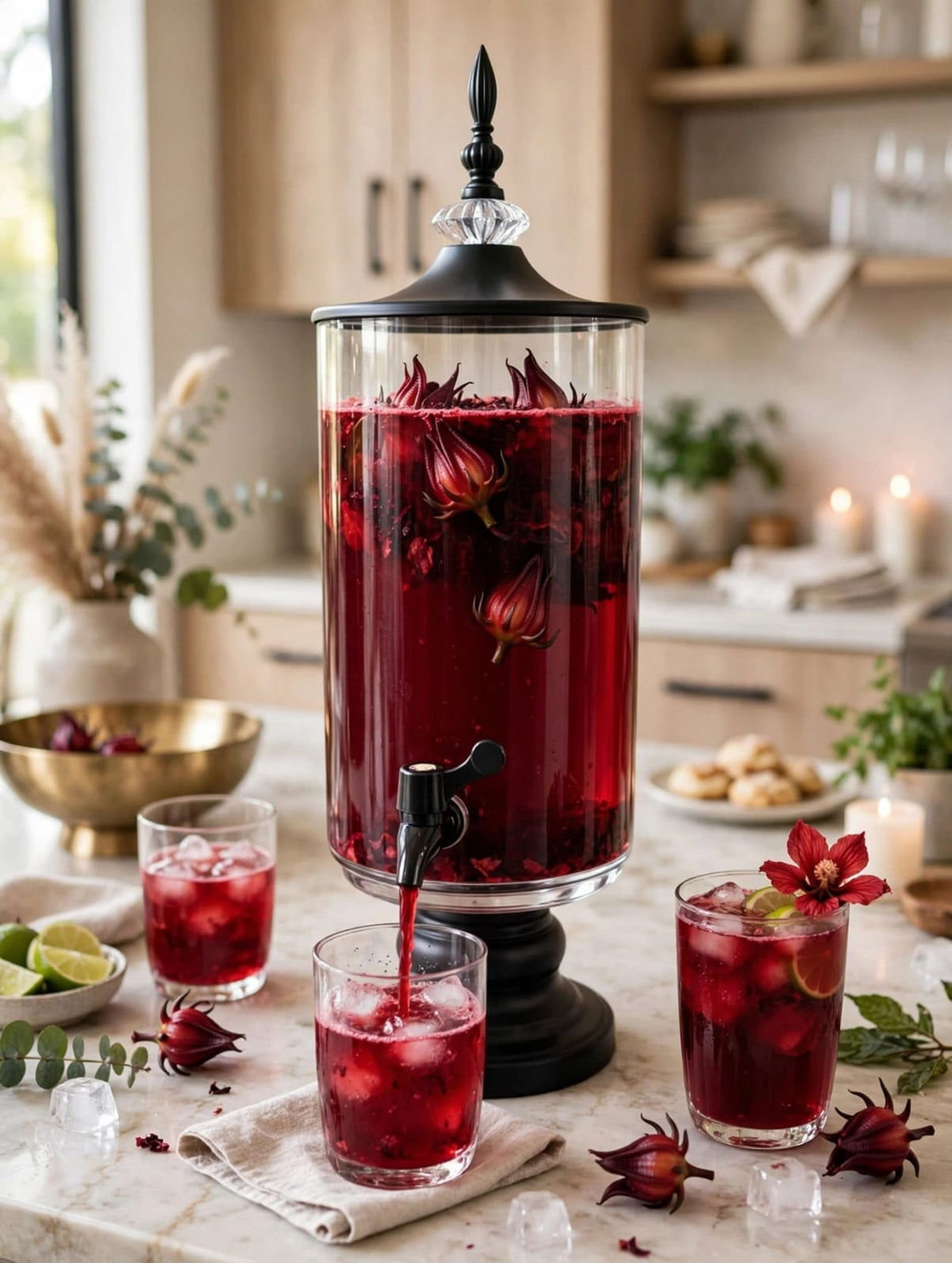 Luxury Clear Glass Juice Dispenser Set with Tap Kenya | 4L and 5L Beverage Dispenser for Juice, Water, Cocktails, Parties, Chama and Hotels