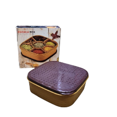 Plastic Masala box Square 19cm