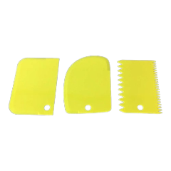 3pcs Plastic cake scrapper