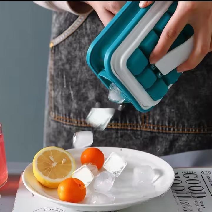 Portable leakable ice cube mold
