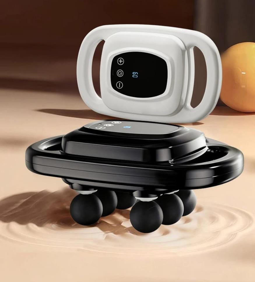 Powerful four heads deep tissue massager