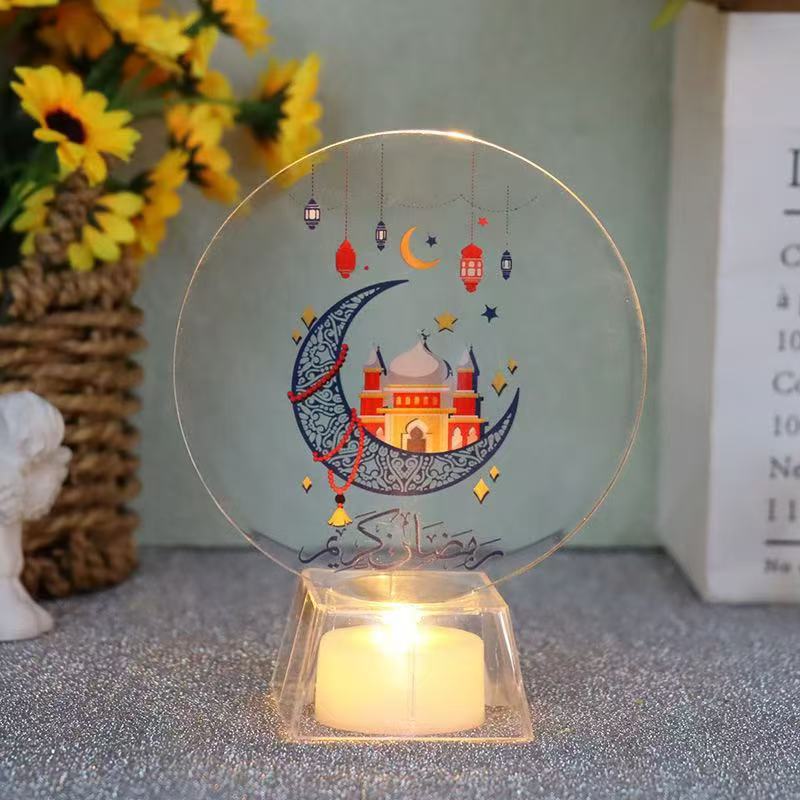 Ramadan Mubarak Led Candle/Ramadan Decor