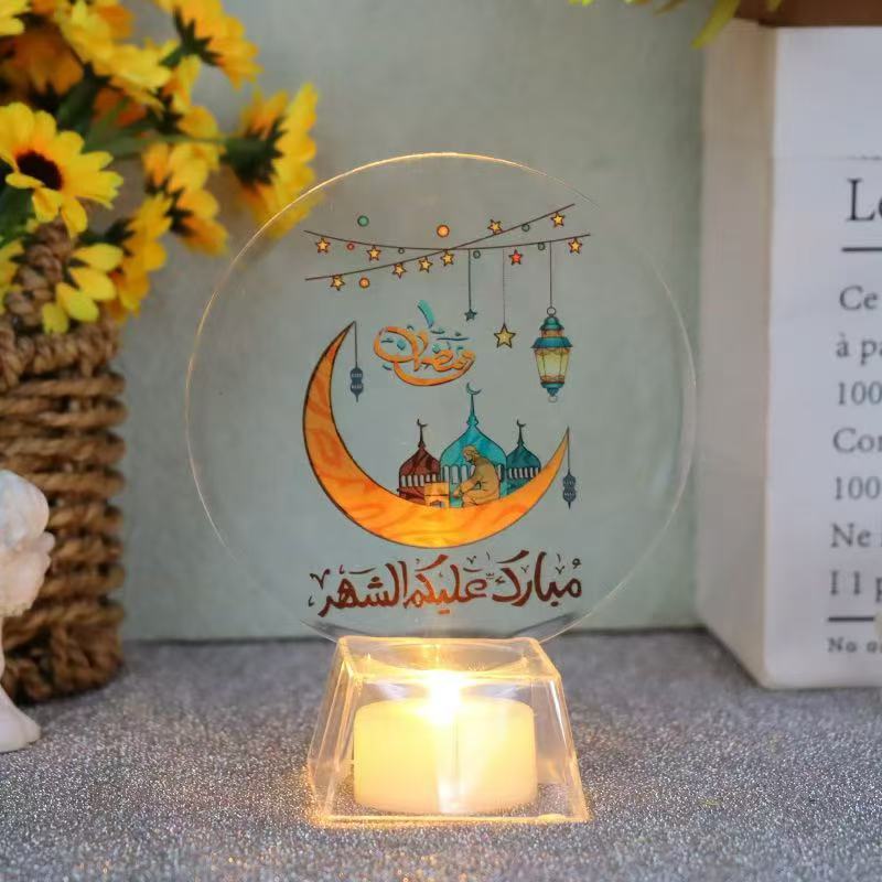 Ramadan Mubarak Led Candle/Ramadan Decor