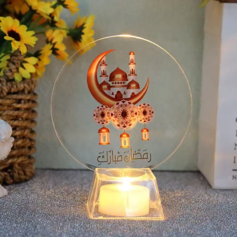 Ramadan Mubarak Led Candle/Ramadan Decor