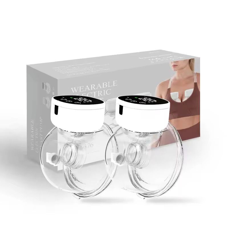 Rechargeable wearable breast pump