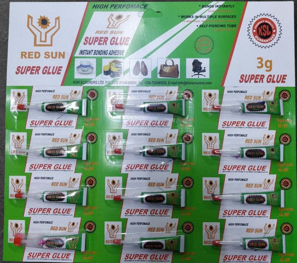 Red Sun Super Glue 12pcs