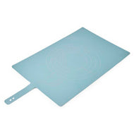 Joseph Joseph Roll-Up non-slip silicone pastry mat, 58 by 38cm, in blue.