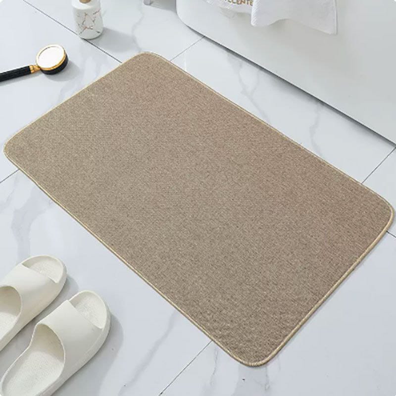 Rubber bottom entry door mat