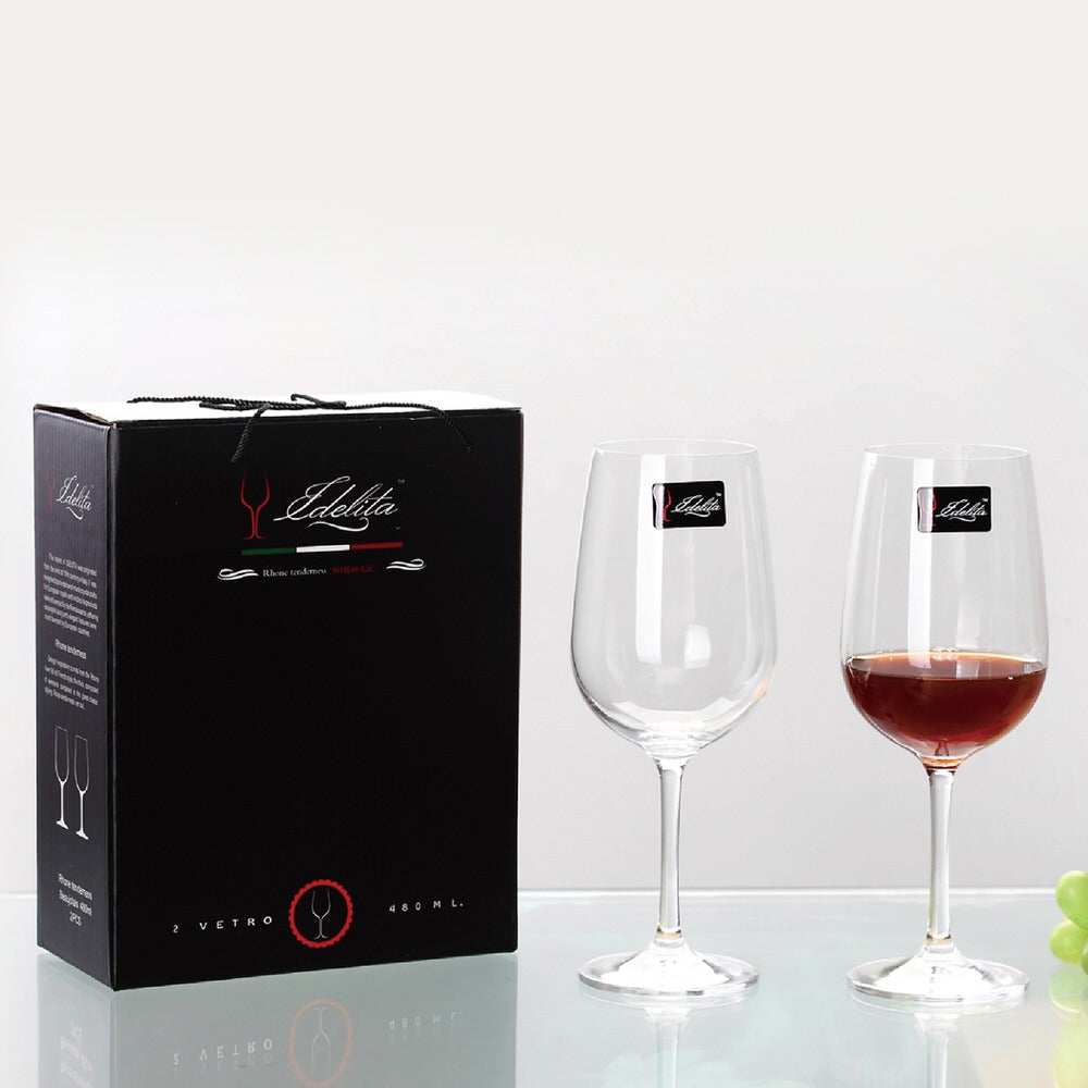 Crystal Wine Glasses Set 6pcs
