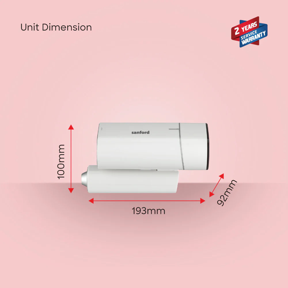 Sanford 1300W Travel Garment Steamer with Foldable Handle & Brush