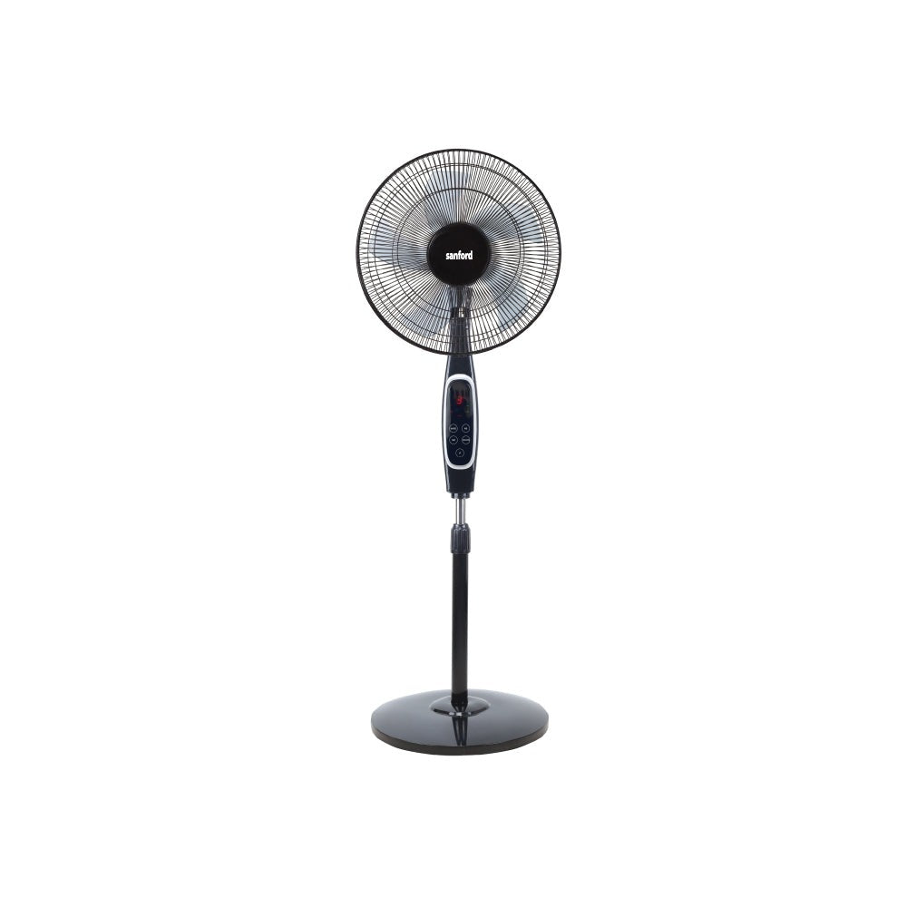 Sanford 18-Inch Stand Fan | 60W Heavy-Duty Motor | LED Display & Remote | 3-Speed | 7-Hour Timer