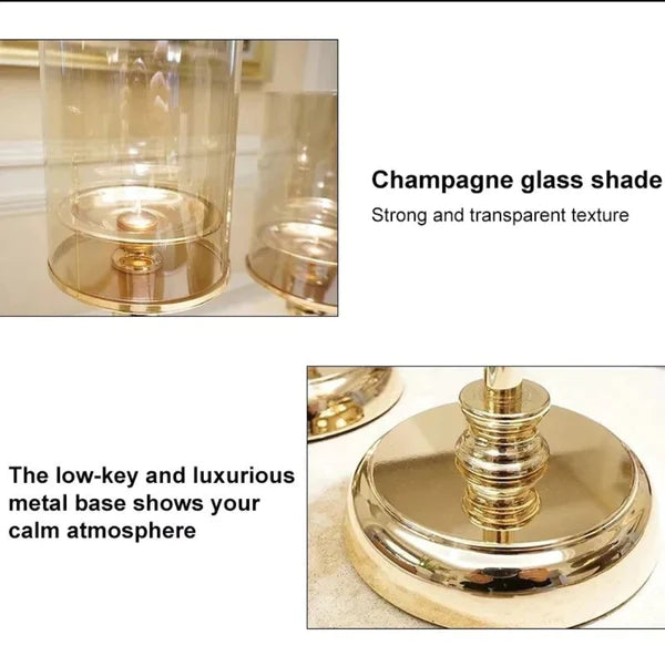 Luxury European golden candle holders