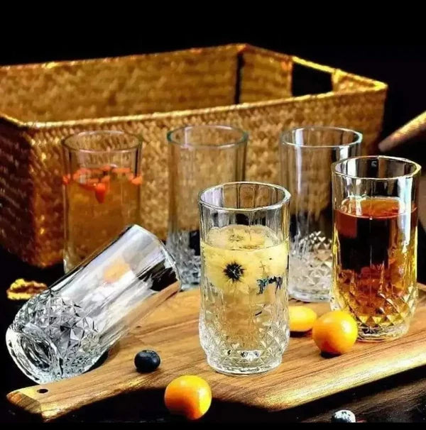 6pcs Diamond/Crystal Long Glasses