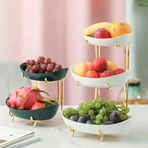 3Tier Nordic Ceramic Fruit/Snack Stand