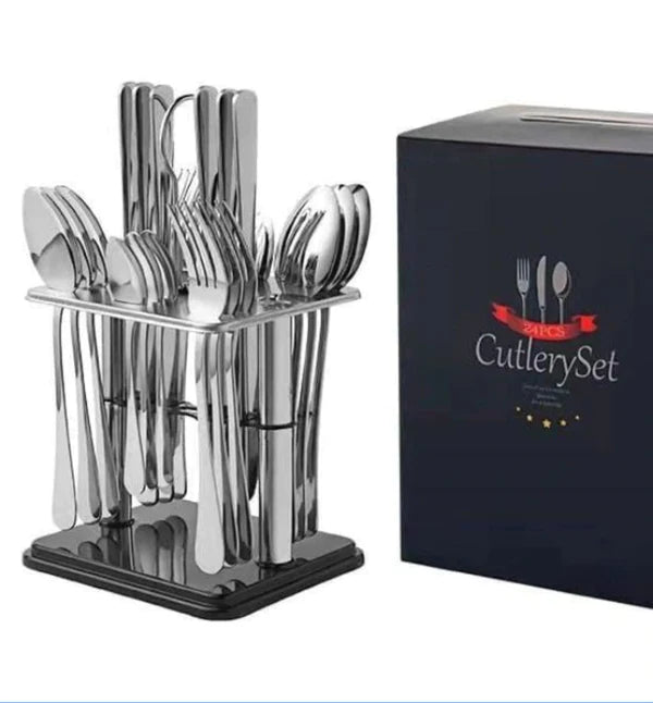 24pcs spoon sets with unique holder