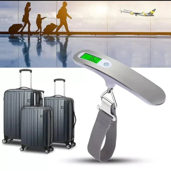Travel Set: 8 Piece Packing Cubes, Digital Luggage Scale, Family Travel Wallet and Folding Umbrella