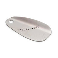 Joseph Joseph Shred-Line garlic and ginger grater in dishwasher-safe stainless steel.