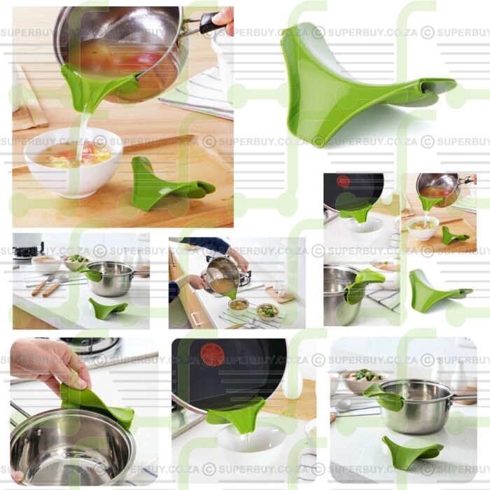 Silicon pot pourer and drainner