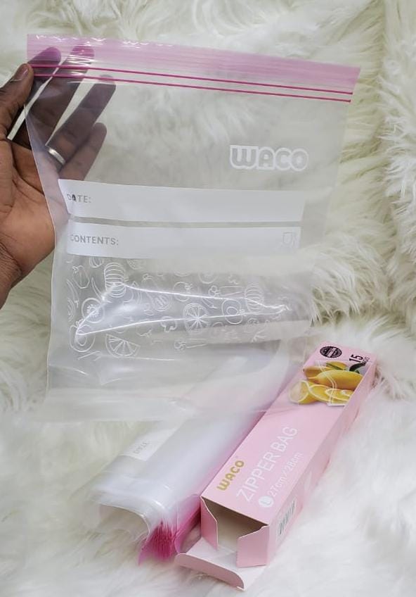 3 sets Silicone ziplock Fridge bags