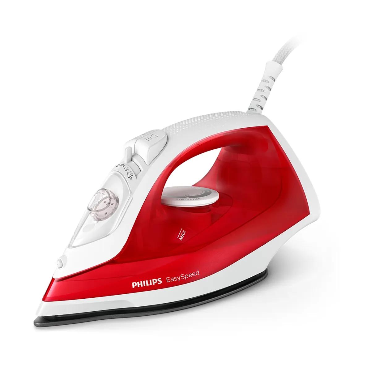 Philips EasySpeed Steam Iron 2000W - Non-Stick Soleplate, Calc-Clean Anti-Scale, 220ml Tank, 25g/min Continuous Steam