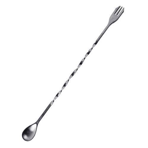 Stainless Steel Bar Spoon with Fork