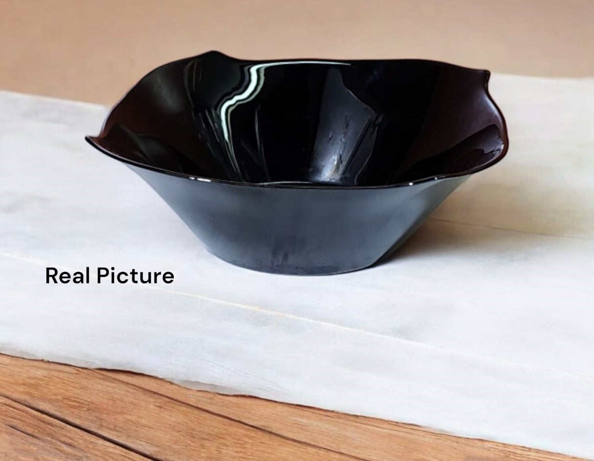 Sundabest Opal Black Square Serving Bowl 10"