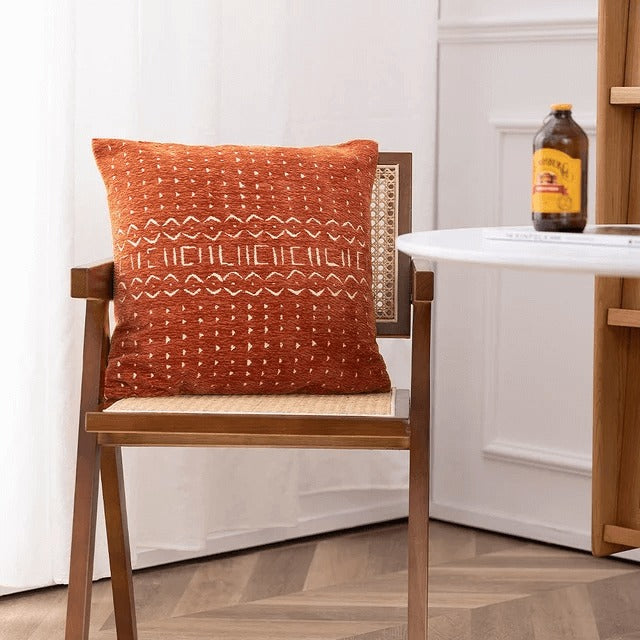 Decorative Throw Pillow Covers 45x45cm Soft Chenille Velvet Cushion Cases for Sofa & Bed | Modern Home Décor