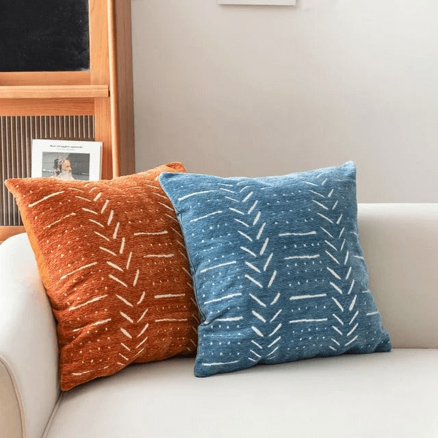 Decorative Throw Pillow Covers 45x45cm Soft Chenille Velvet Cushion Cases for Sofa & Bed | Modern Home Décor