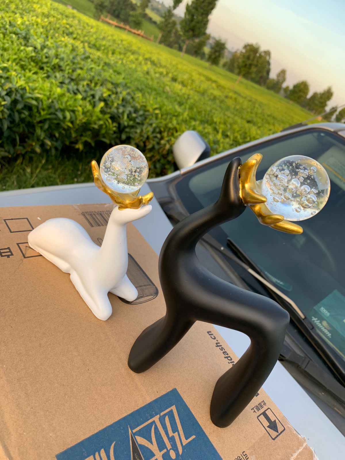 Unbearable Crystal Sika Deer Home Living Room Animal Ornament, Desktop Decoration Ornament