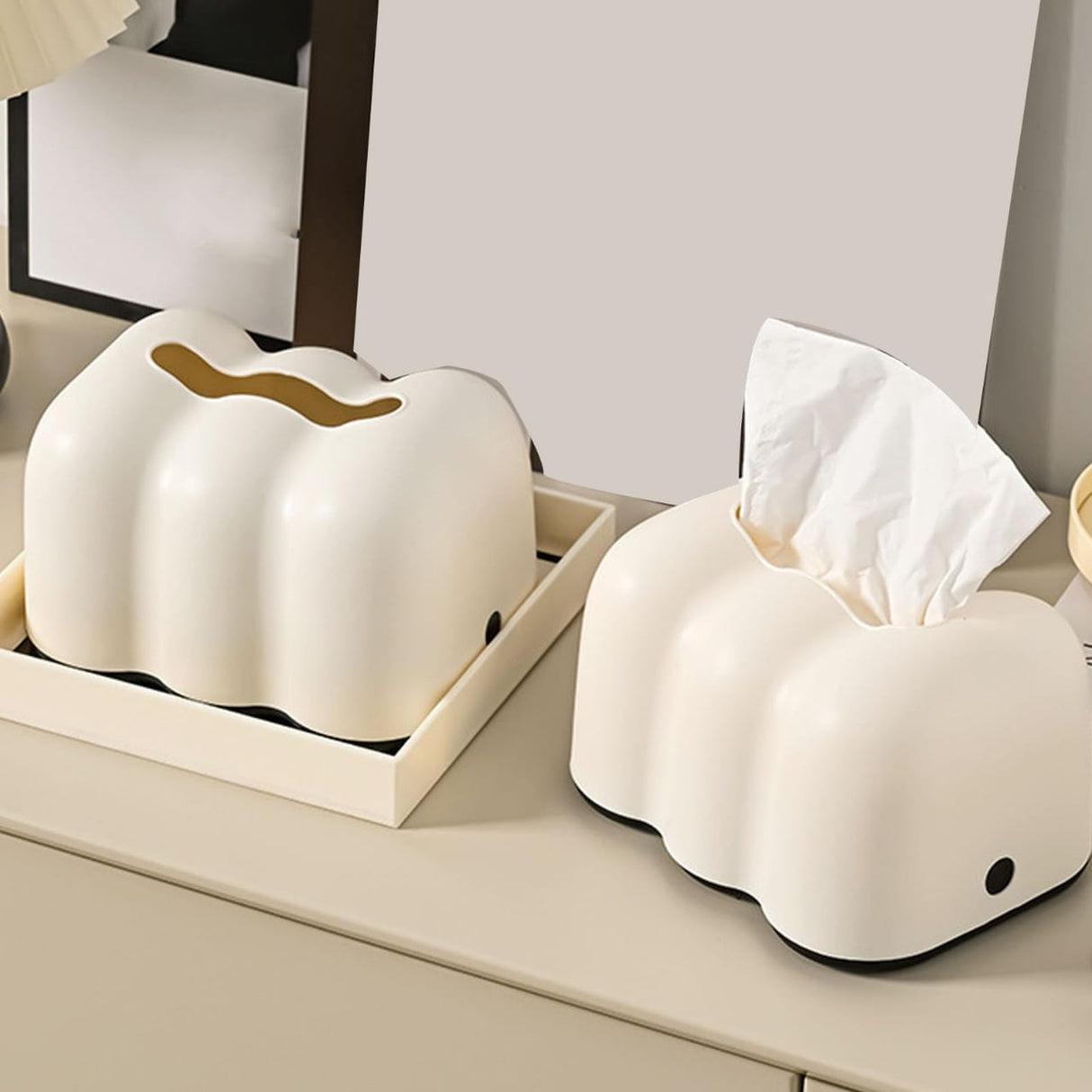 Unique Clouds Tissue Storage Box Novelty Clouds Pattern Tissue Box Paper Case For Modern Room Accessory