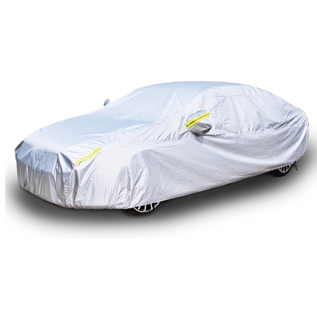 Car Cover Heavy Duty Waterproof Full Car Cover All Weather Protection Outdoor Indoor Use UV Dustproof