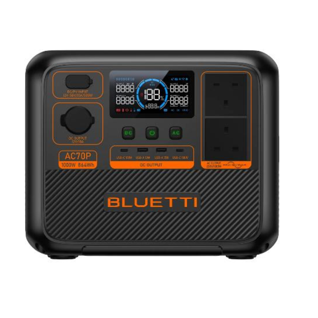 Bluetti Premium Power Station Model 3 – 1000W | 864Wh – Rechargeable Battery for Outdoor & Indoor Backup