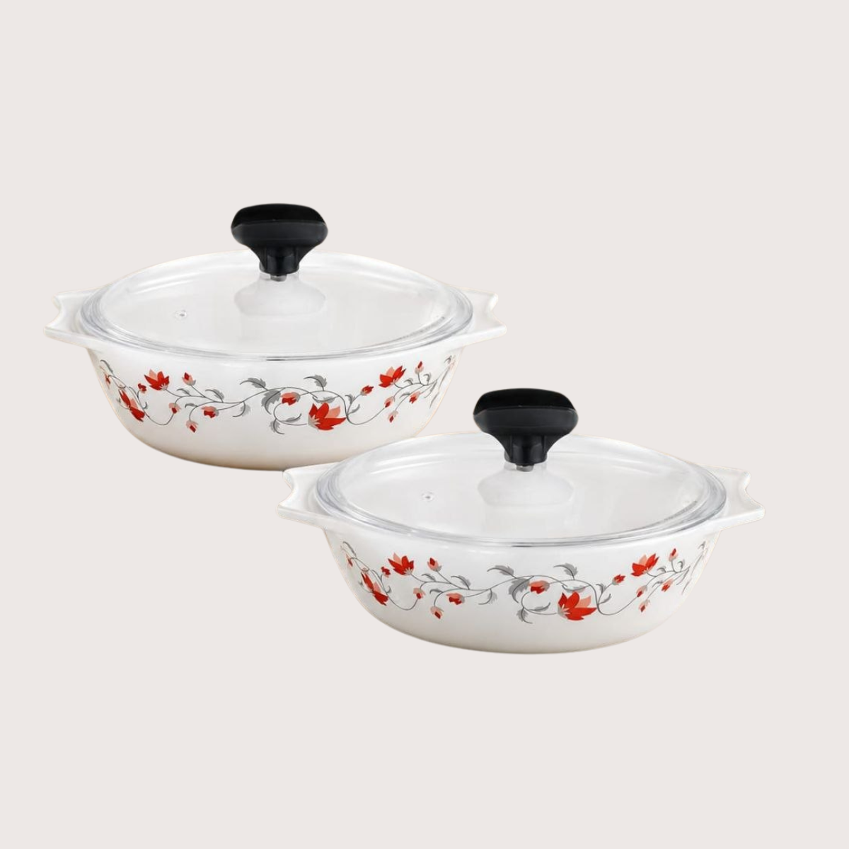 Signature Glass Casserole Dishes with Lids Kenya โ 4-Pc Borosilicate Serving Set, Oven & Freezer Safe