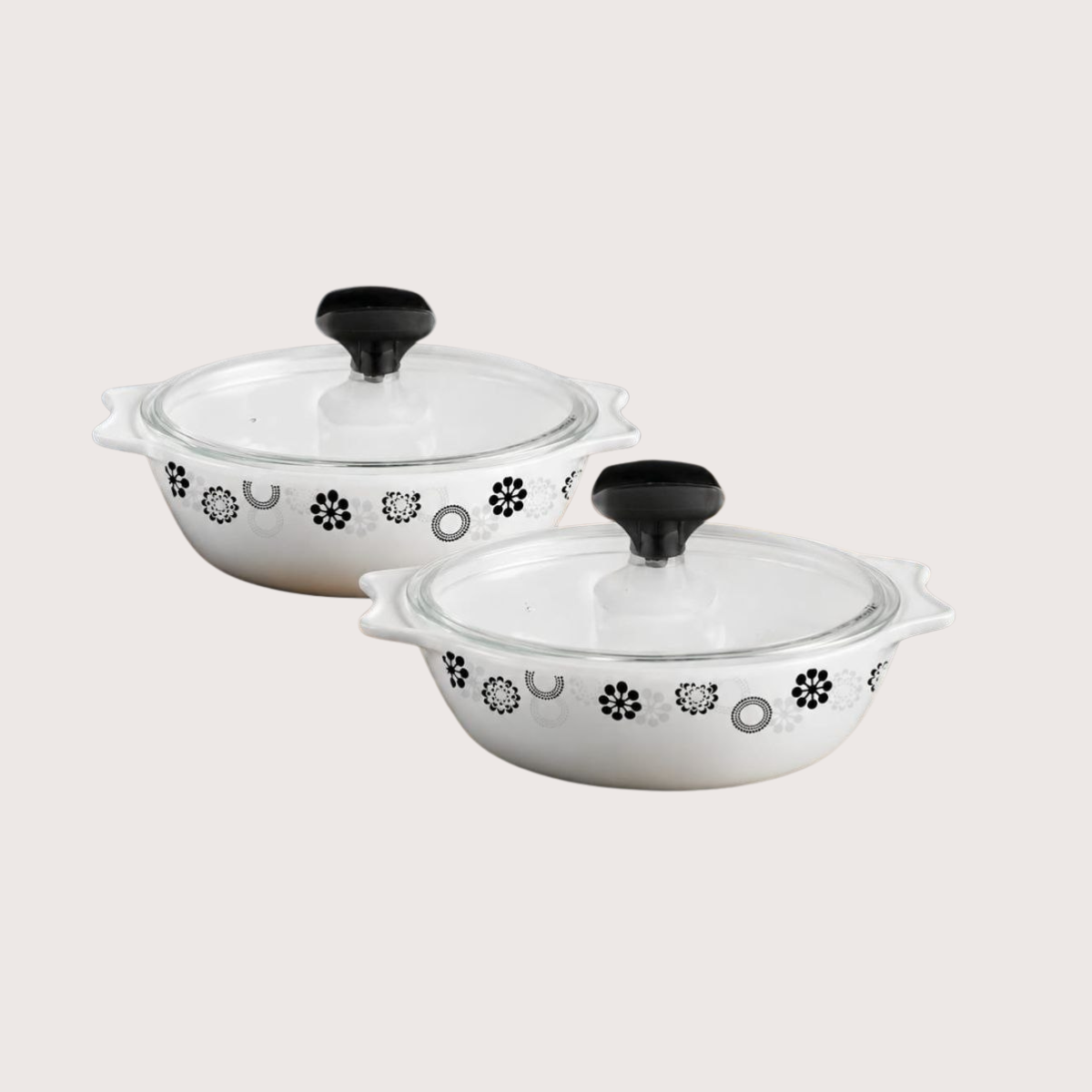 Signature Glass Casserole Dishes with Lids Kenya โ 4-Pc Borosilicate Serving Set, Oven & Freezer Safe