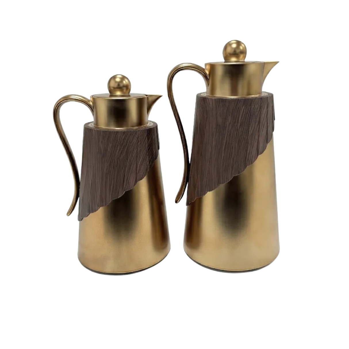 2pc Luxury Gold Thermal Flask Set – 1L & 1.3L Vacuum Insulated Dallah-Style Tea & Coffee Flasks Kenya