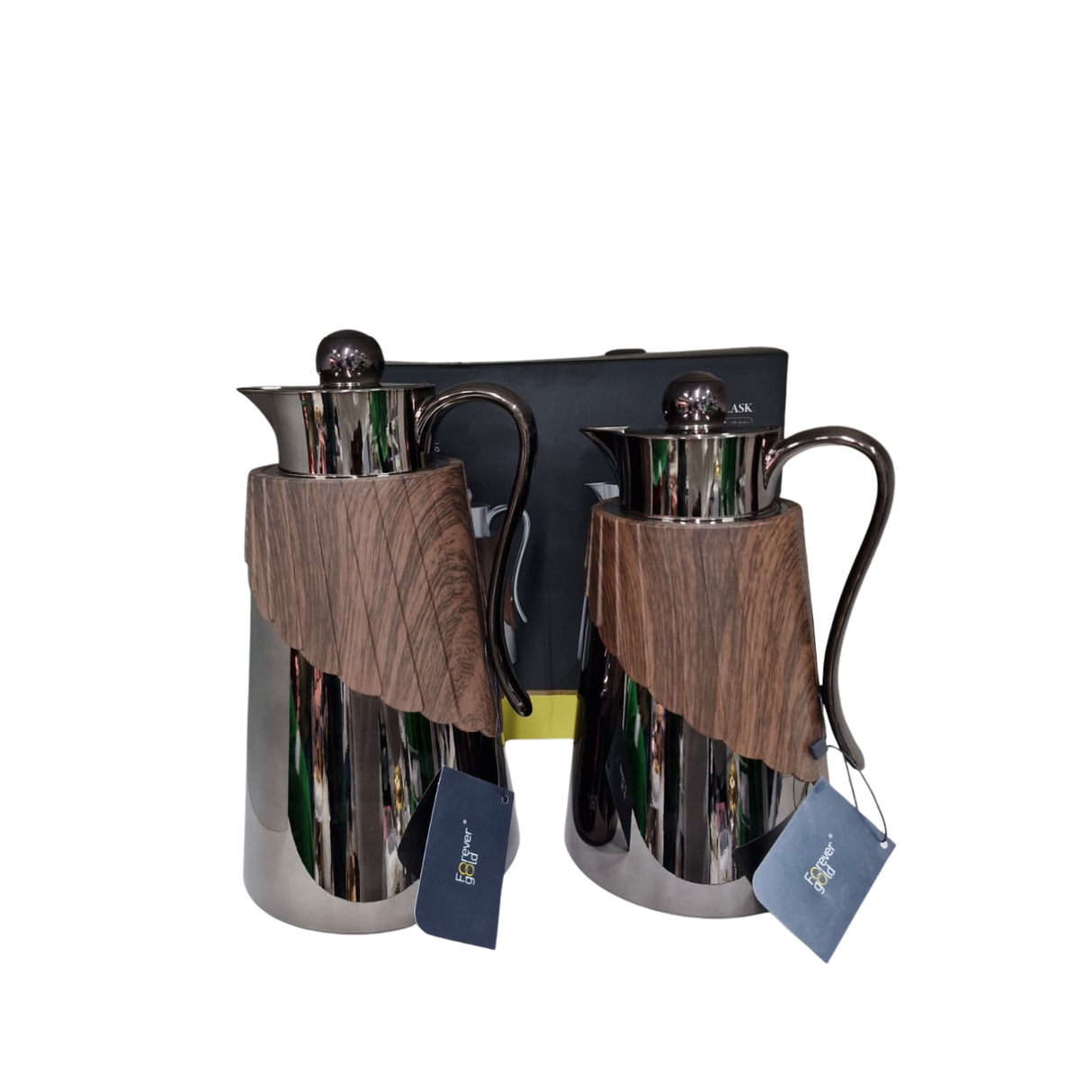 2pc Luxury Gold Thermal Flask Set – 1L & 1.3L Vacuum Insulated Dallah-Style Tea & Coffee Flasks Kenya