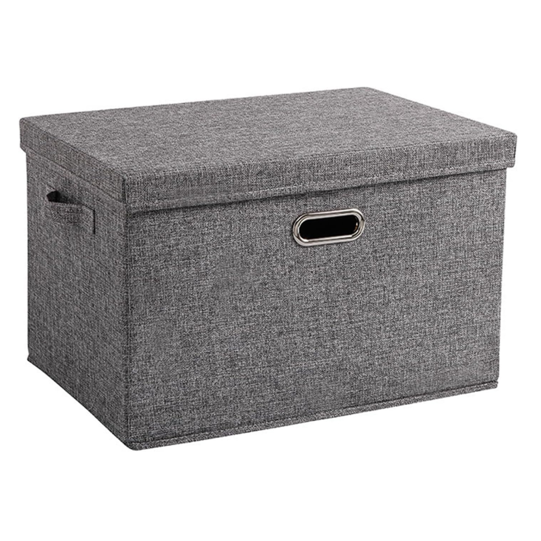 Foldable Storage Case, Foldable, Storage Box, With Lid, Clothes Storage Box, Toy Organizer, Large Capacity, With Lid, Metal Handle, Clothes Storage Box, Documents Organizer, Clothes Case, Toy Multi-functional