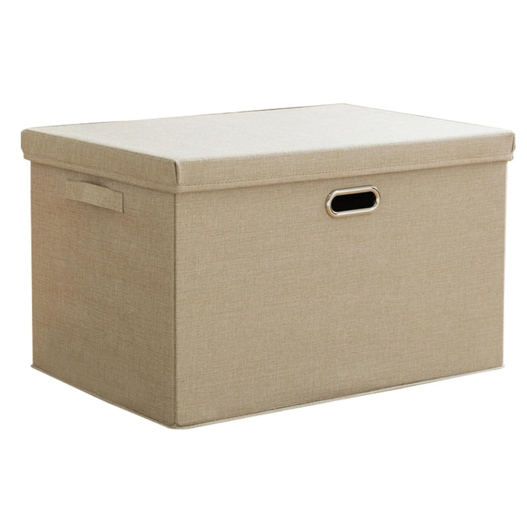 Foldable Storage Case, Foldable, Storage Box, With Lid, Clothes Storage Box, Toy Organizer, Large Capacity, With Lid, Metal Handle, Clothes Storage Box, Documents Organizer, Clothes Case, Toy Multi-functional
