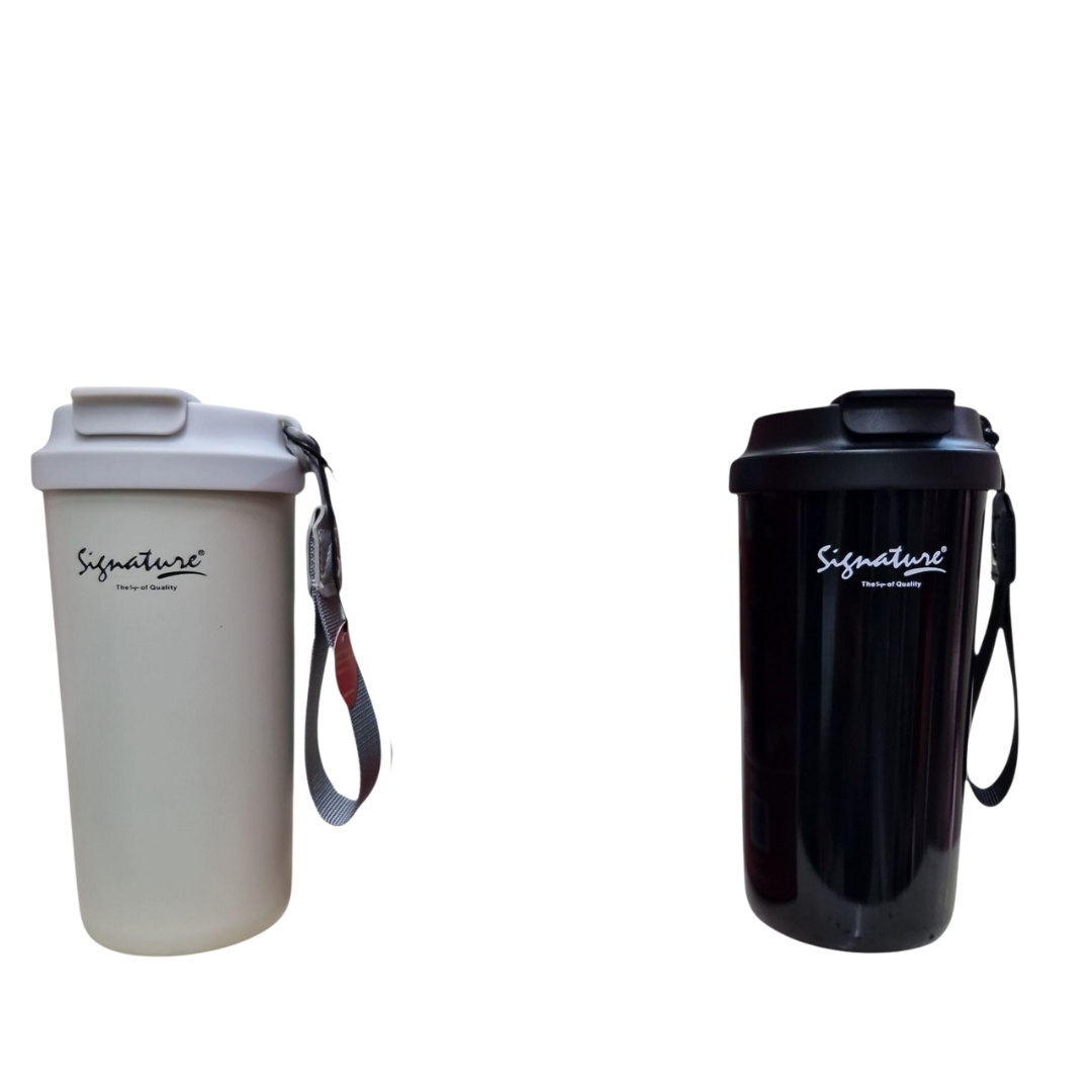 Signature SG-8260 | 520ML Stainless Steel Travel Mug – Leak-Proof, Vacuum Insulated with Strap