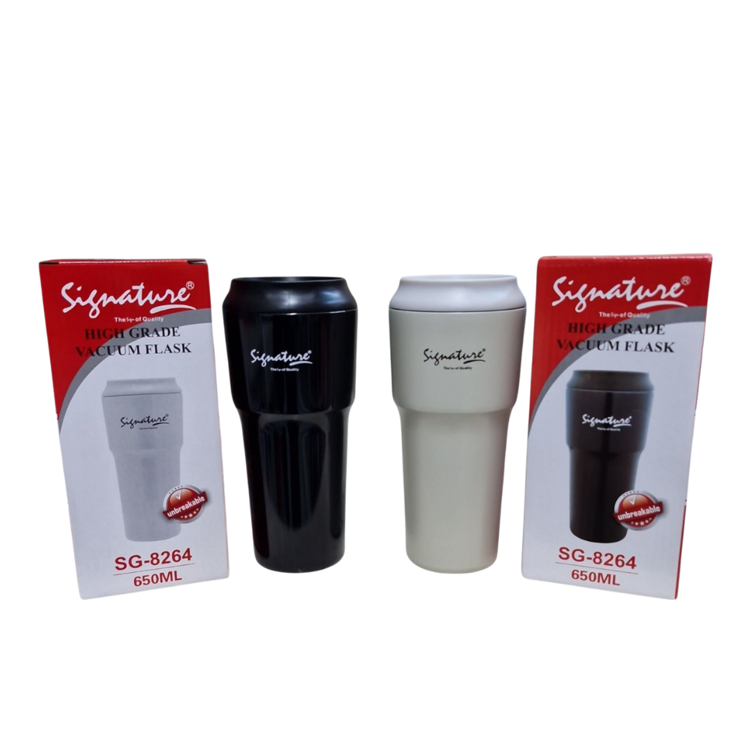 Signature SG-8264 | 650ML Stainless Steel Travel Mug – Large Capacity, Vacuum Insulated & Spill-Proof