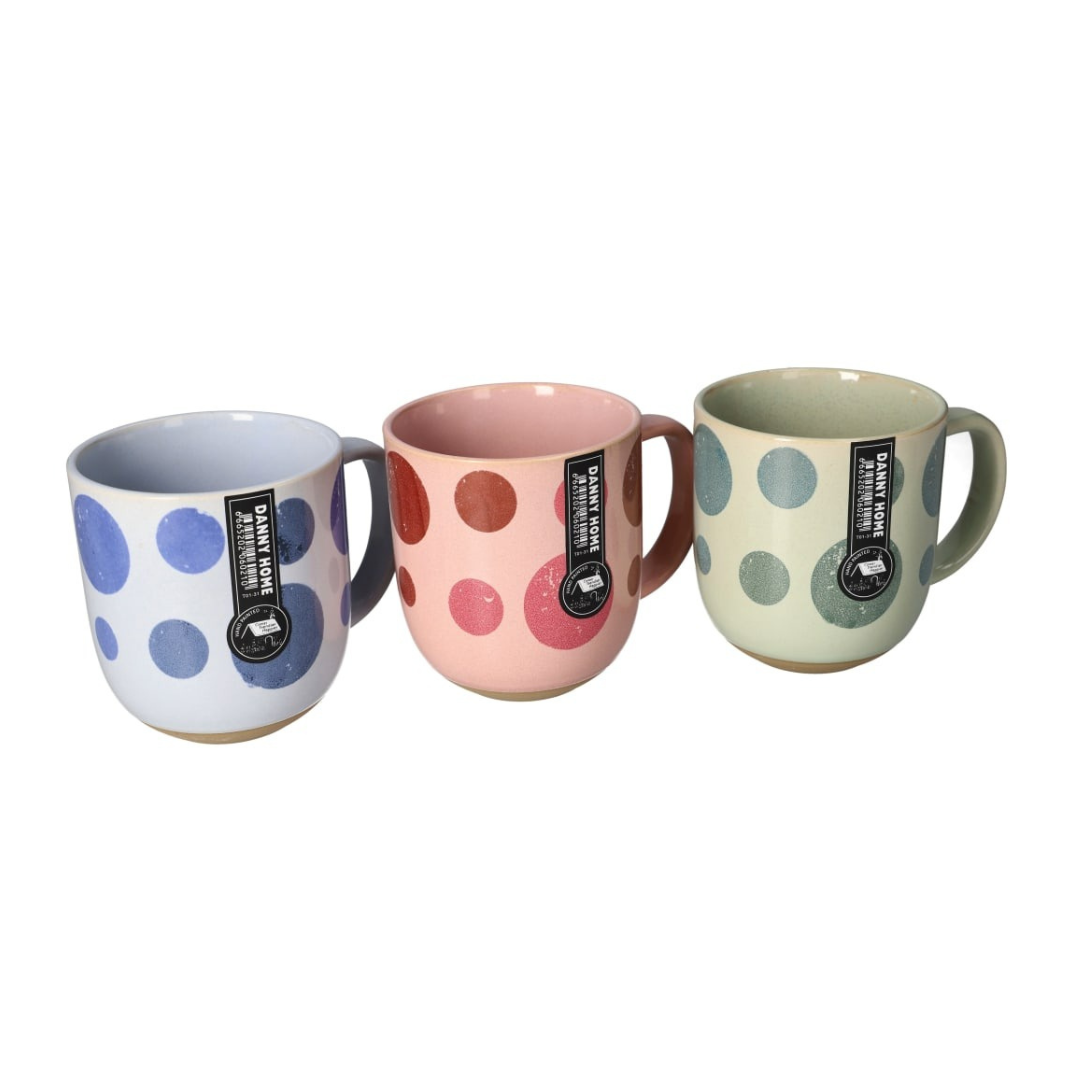 Danny Home Porcelain Bubbles Mug Set 6pcs 12.5cm Coffee & Tea Cups | Elegant Kitchenware Kenya
