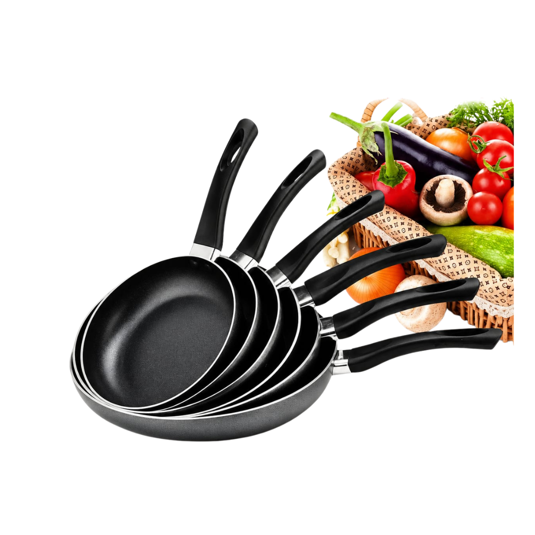 Rashnik Aluminium Non-Stick 6-Piece Frypan Set