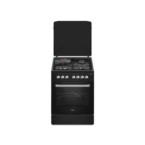 Mika 3 Gas + 1 Electric MST5060P33EBL Cooker Black